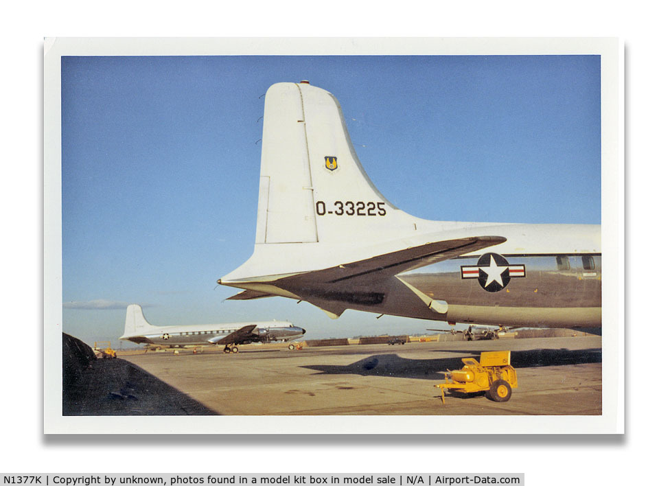 N1377K, 1953 Douglas C-118A Liftmaster (DC-6A) C/N 44596, N1377K in USAF use ca. 1967