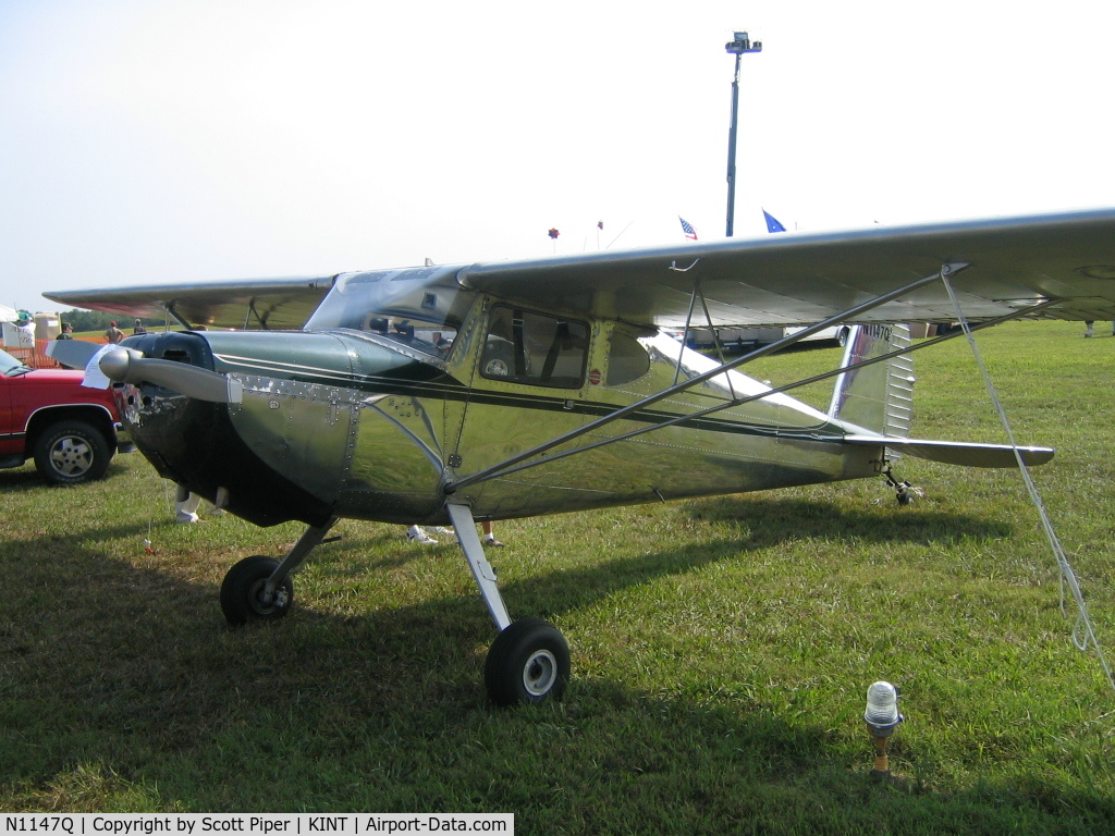 N1147Q, 1947 Cessna 140 C/N 12785, All shined up for static display