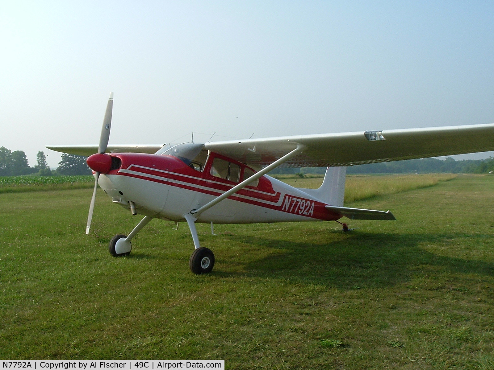 N7792A, 1956 Cessna 180A C/N 32689, Rebilt from wind damage