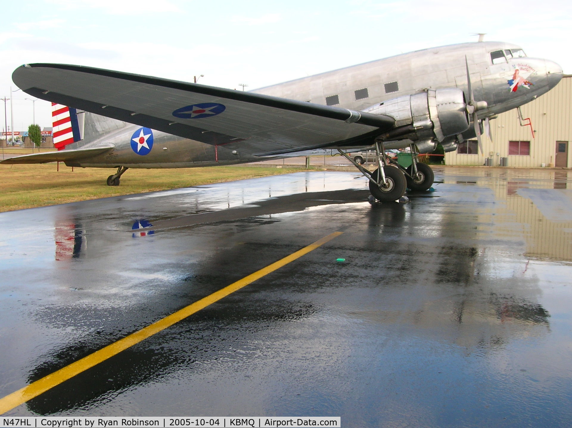N47HL, 1943 Douglas C-47B-20-DK C/N 27203, After a rainshower had passed through.