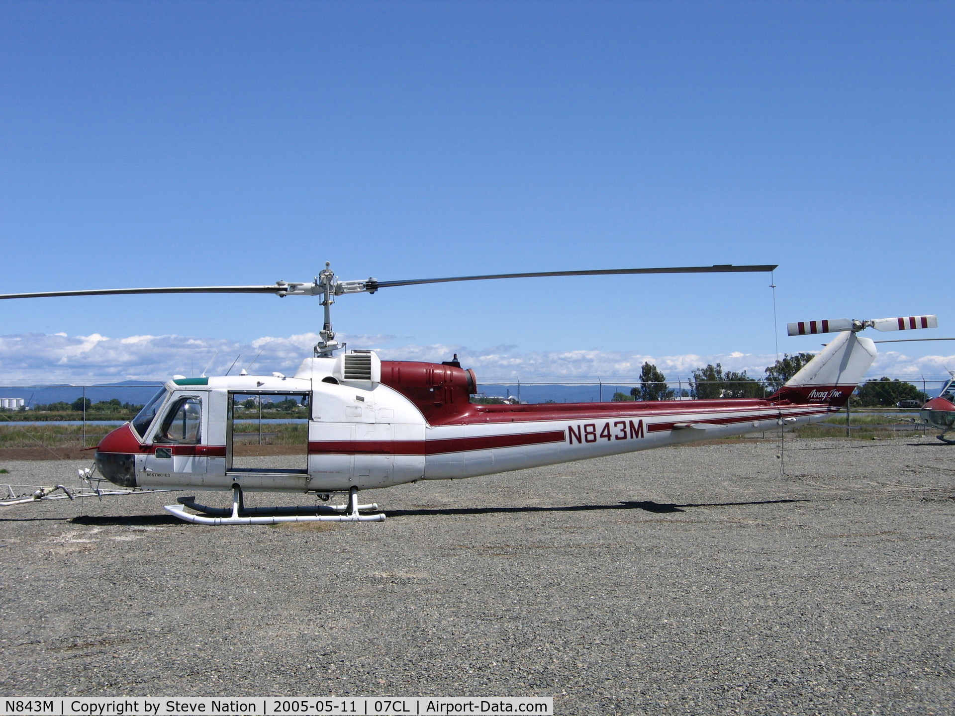 N843M, 1963 Bell UH-1B C/N 63-8676, AVAG 1963 Bell UH-1B used for crop dusting in Sacramento Valley (no spray booms)