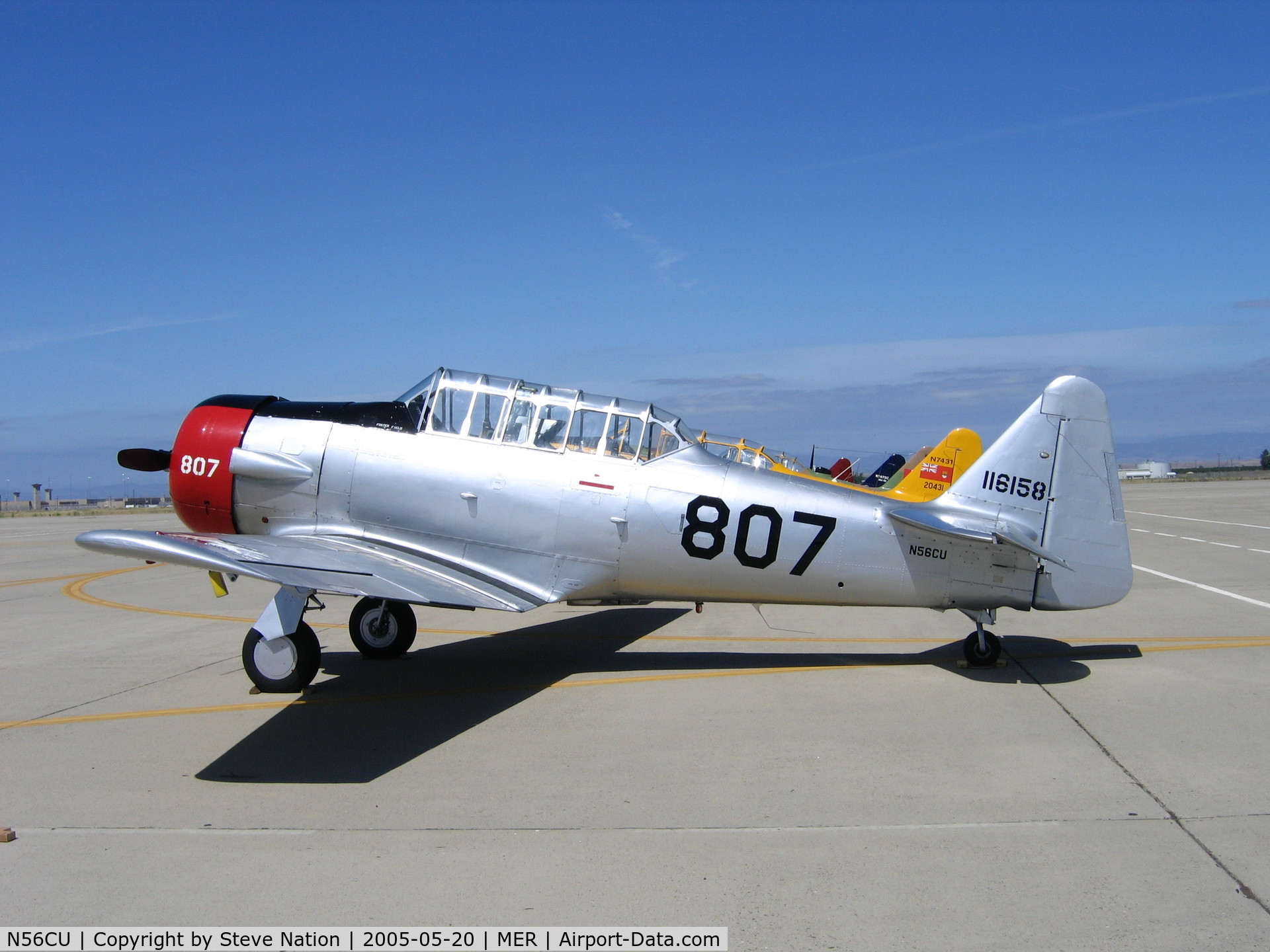 N56CU, 1941 North American AT-6A Texan C/N 786536, Bob Gordon's 1941 AT-6A painted as Navy-807 BuAer 116158