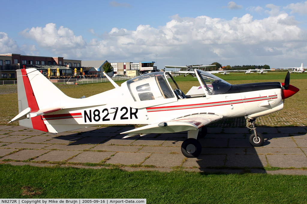 N8272R, 1972 Scottish Aviation Sk.61E Bulldog C/N BH100/164, Photo taken at Texel Airport (The Netherlands) during it's ferryflight from Sweden to the USA.