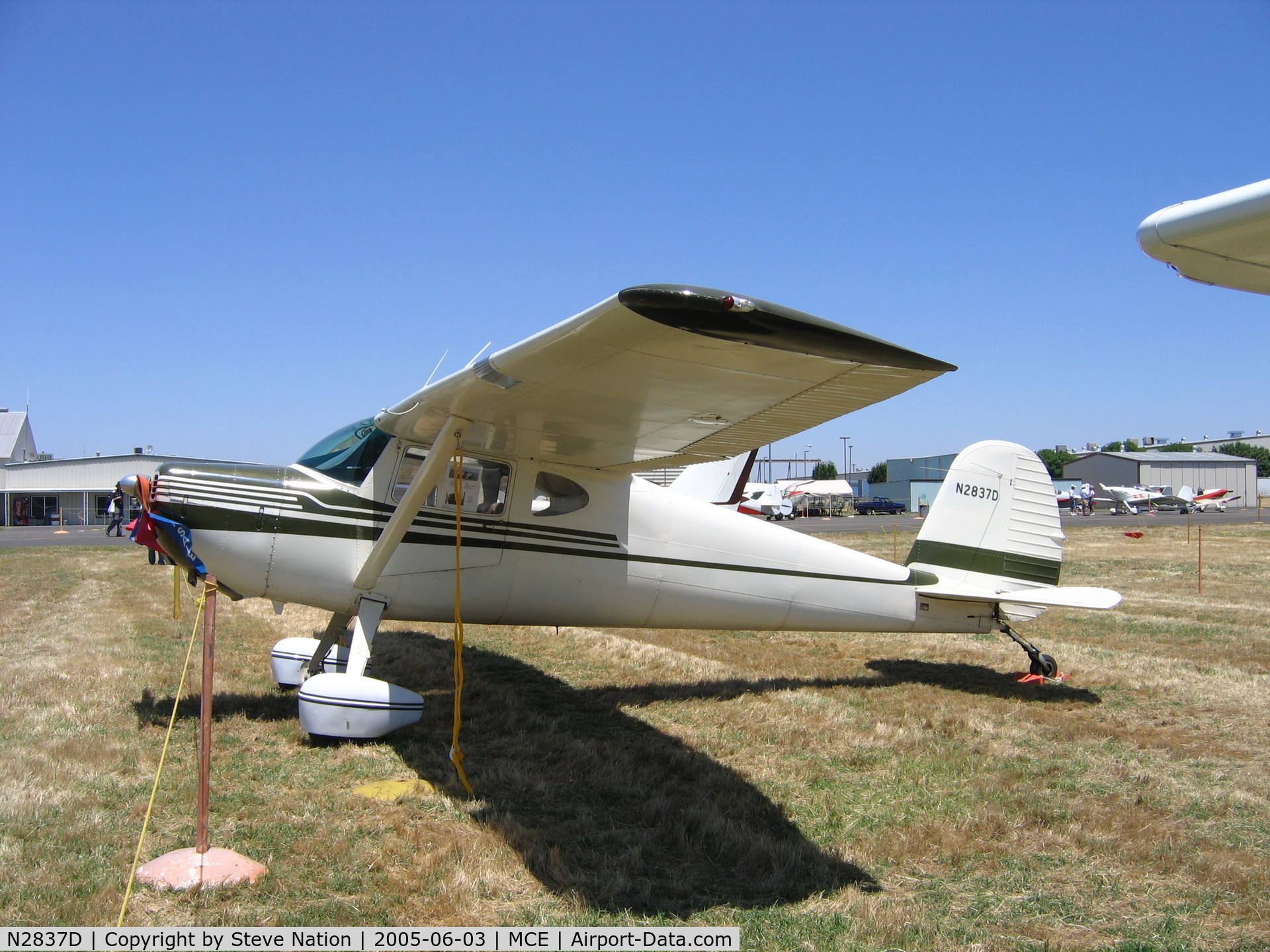 N2837D, 1949 Cessna 140A C/N 15346, 1949 Cessna 140A at Merced, CA