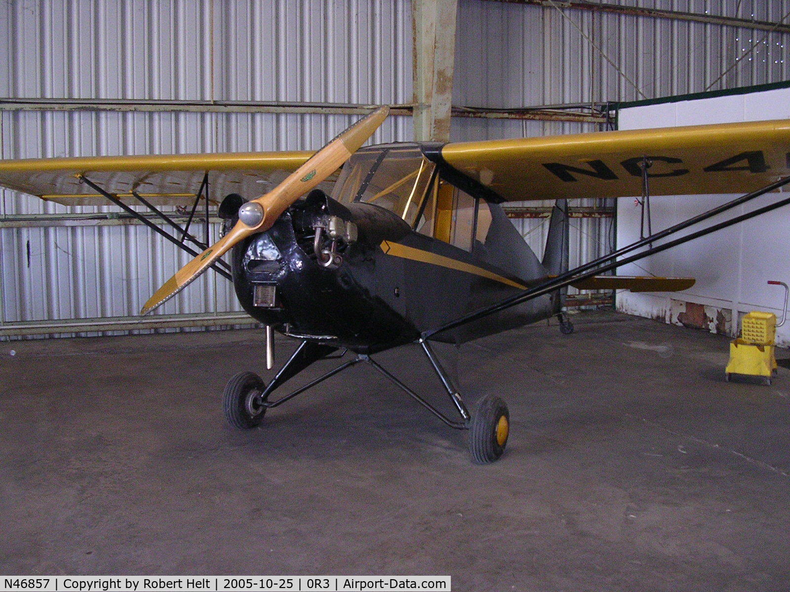 N46857, 1943 Aeronca 0-58B Grasshopper C/N 058B8493, Proud new owner