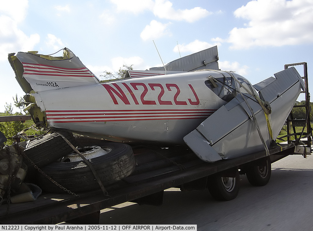 N1222J, 1974 Aero Commander 112 C/N 222, Shot on I-275 near Brandon FL
