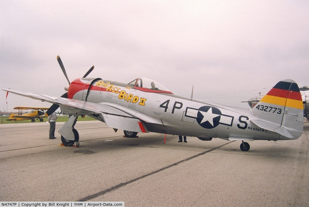 N4747P, 1945 Republic P-47D-40-RA Thunderbolt C/N 44-90368, Warbird show.