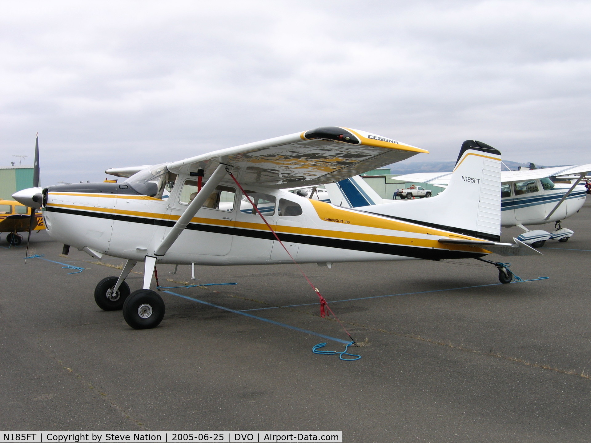 N185FT, 1977 Cessna A185F Skywagon 185 C/N 18503329, 1977 Cessna 185F at Gnoss Field, CA