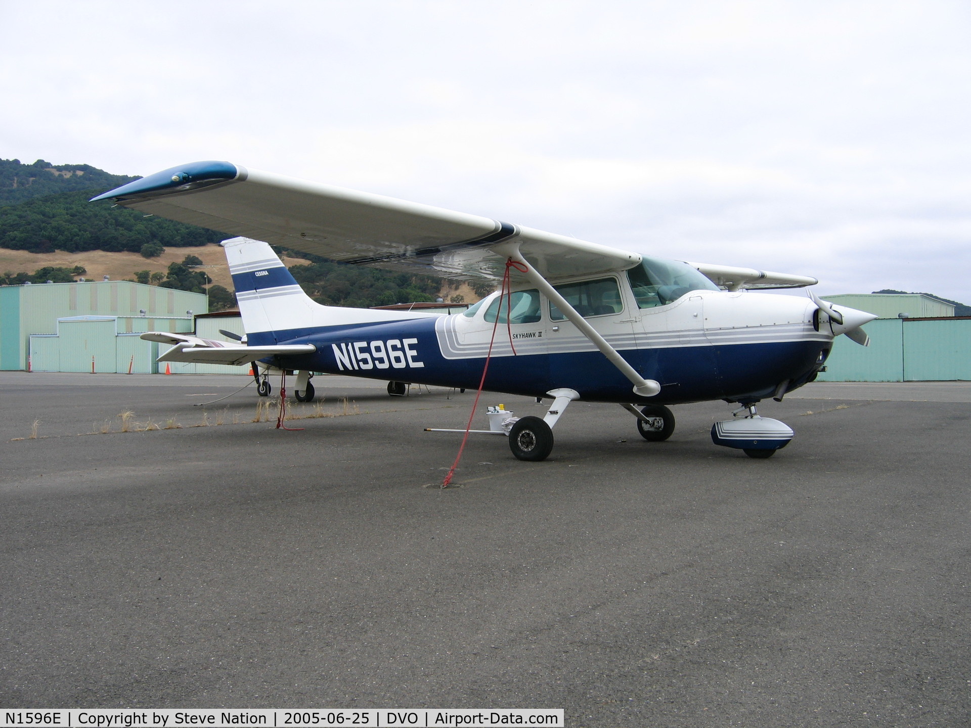 N1596E, 1980 Cessna 172N C/N 17271060, 1980 Cessna 172N at Gnoss Field, CA