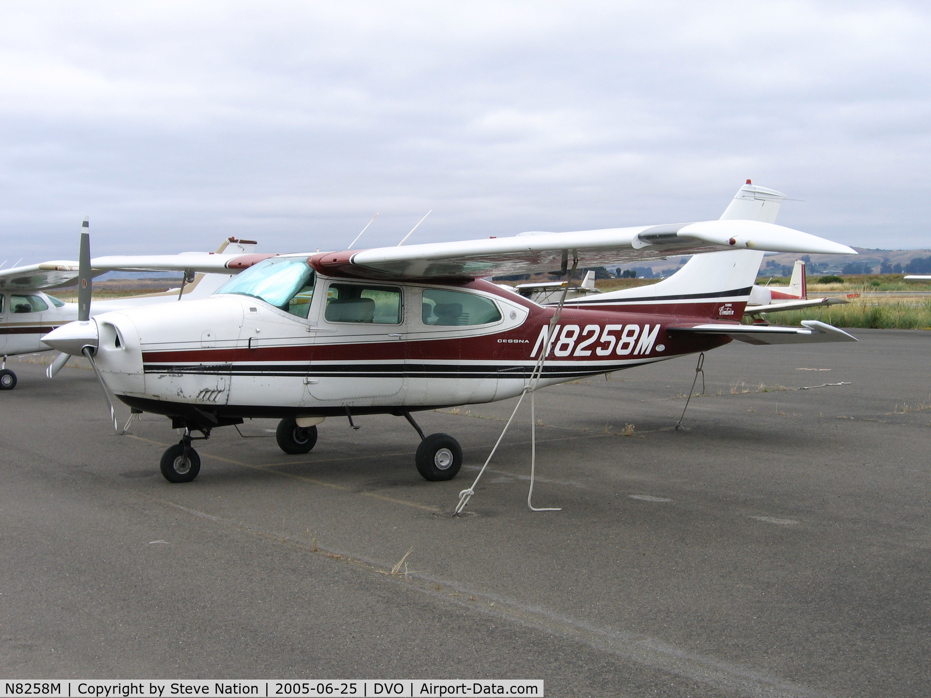 N8258M, 1969 Cessna T210K Turbo Centurion C/N 21059258, 1969 Cessna 210TK at Gnoss Field, CA