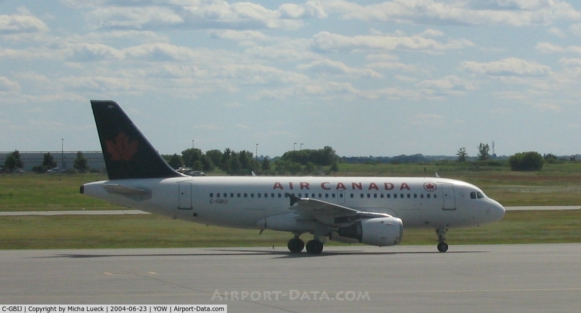 C-GBIJ, 1998 Airbus A319-114 C/N 829, At Ottawa