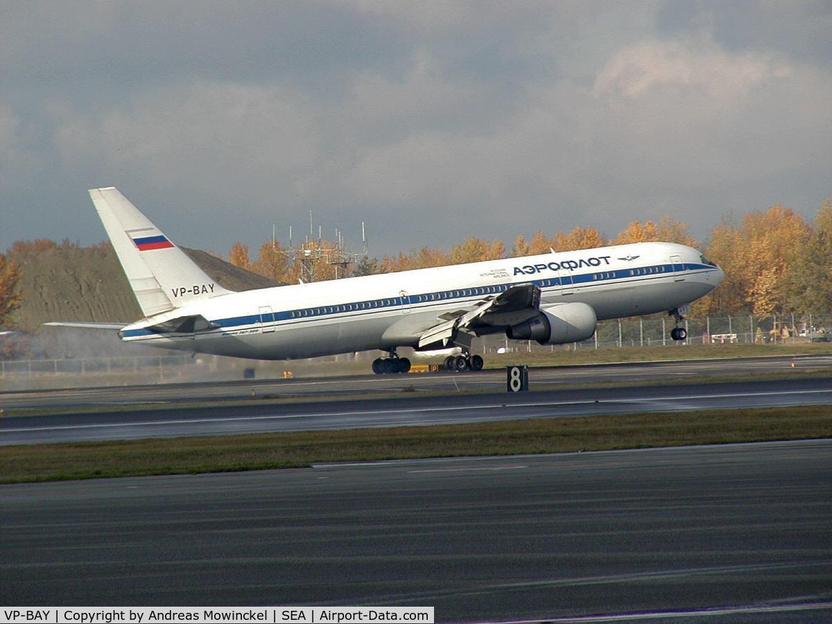 VP-BAY, 1999 Boeing 767-36N/SF C/N 30110, AEROFLOT - Russian Airlines Boeing 767-36N(ER) at Seattle-Tacoma International Airport