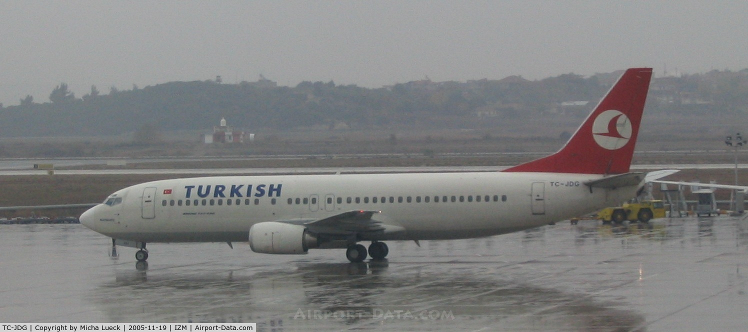 TC-JDG, 1992 Boeing 737-4Y0 C/N 25181, Torrential rainfalls in Izmir