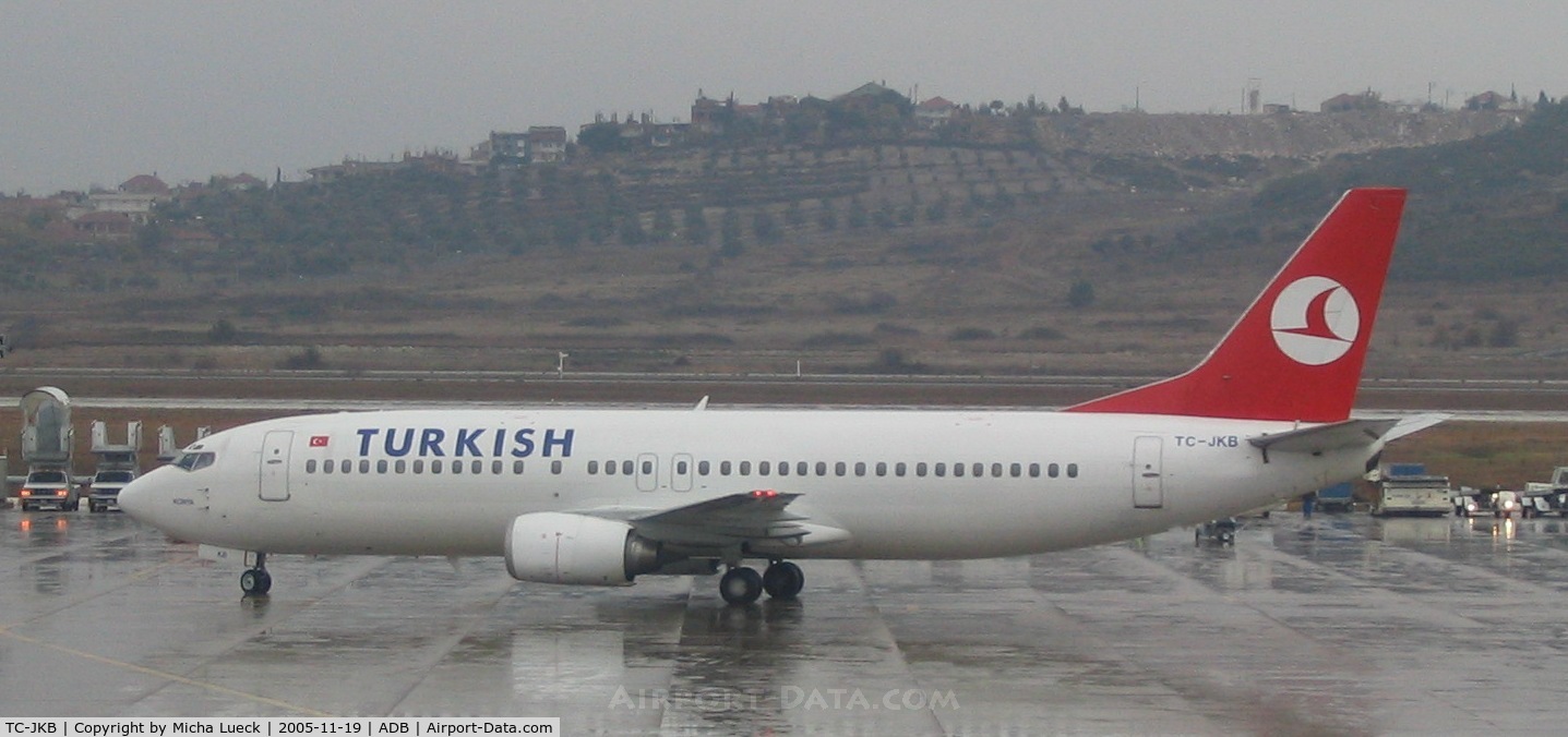 TC-JKB, 1989 Boeing 737-4Y0 C/N 23981, Torrential rainfalls in Izmir