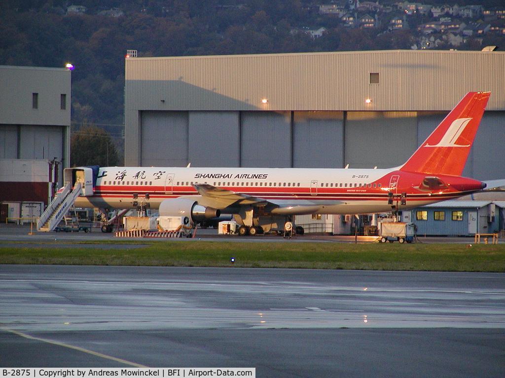 B-2875, Boeing 757-26D C/N 33966, Shanghai Airlines 757-26D - the second last 757 off the production line.