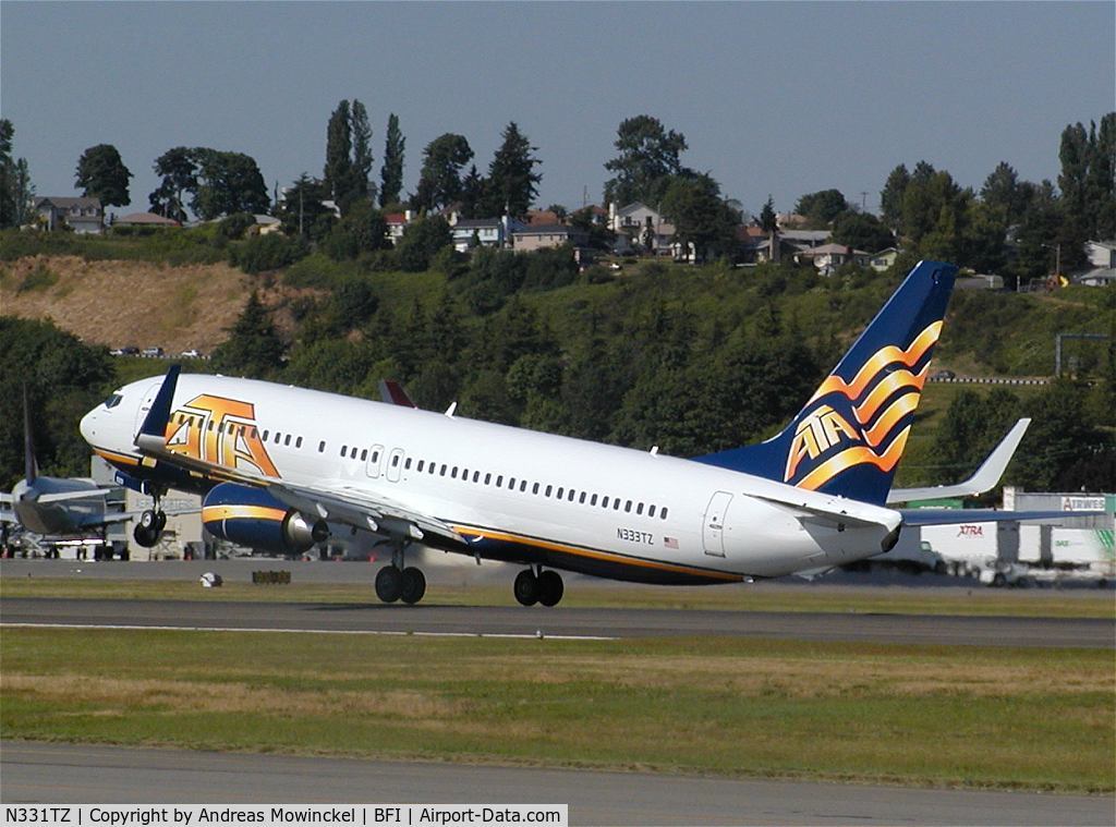 N331TZ, 2003 Boeing 737-83N C/N 30660, for ATA Airlines - was delivered on 5/14/04.