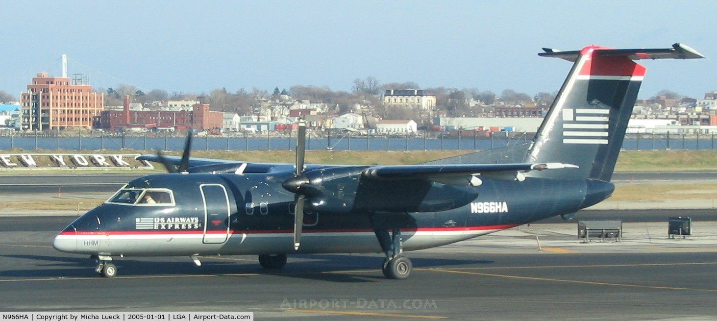 N966HA, 1997 De Havilland Canada DHC-8-202 Dash 8 C/N 452, Piedmont Airways for US Airways Express