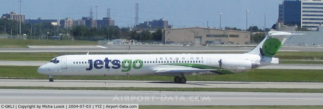 C-GKLJ, 1994 McDonnell Douglas MD-83 (DC-9-83) C/N 53467, Jetsgo, after its demise widely referred to as Jetsgone