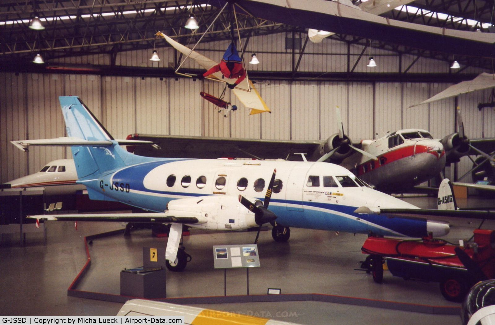 G-JSSD, 1969 British Aerospace BAe-3100 Jetstream 31 C/N 227, J31 prototype, preserved at the Museum of Flight in East Fortune, Scotland (June 2002)