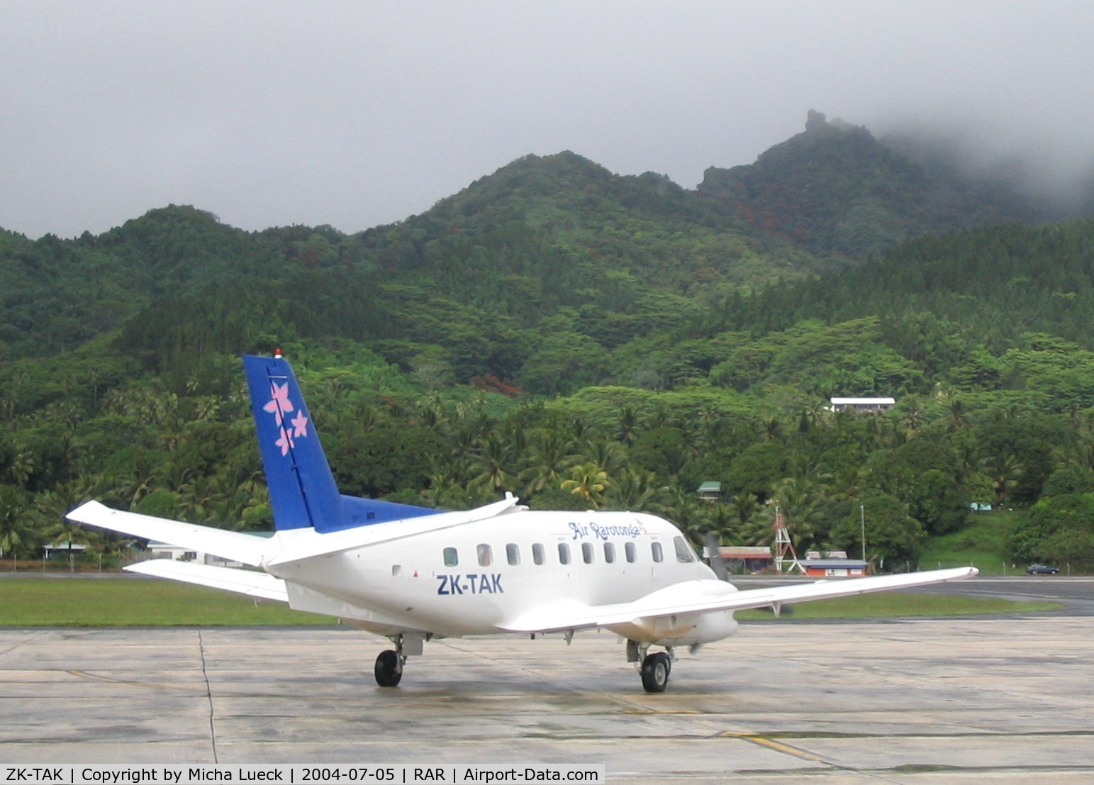 ZK-TAK, 1988 Embraer EMB-110P1A Bandeirante C/N 110448, With old New Zealand registration