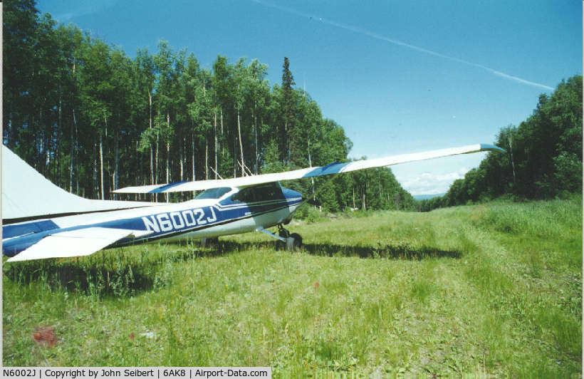 N6002J, 1975 Cessna 182P Skylane C/N 18263607, N6002J at Tulakes Airstrip