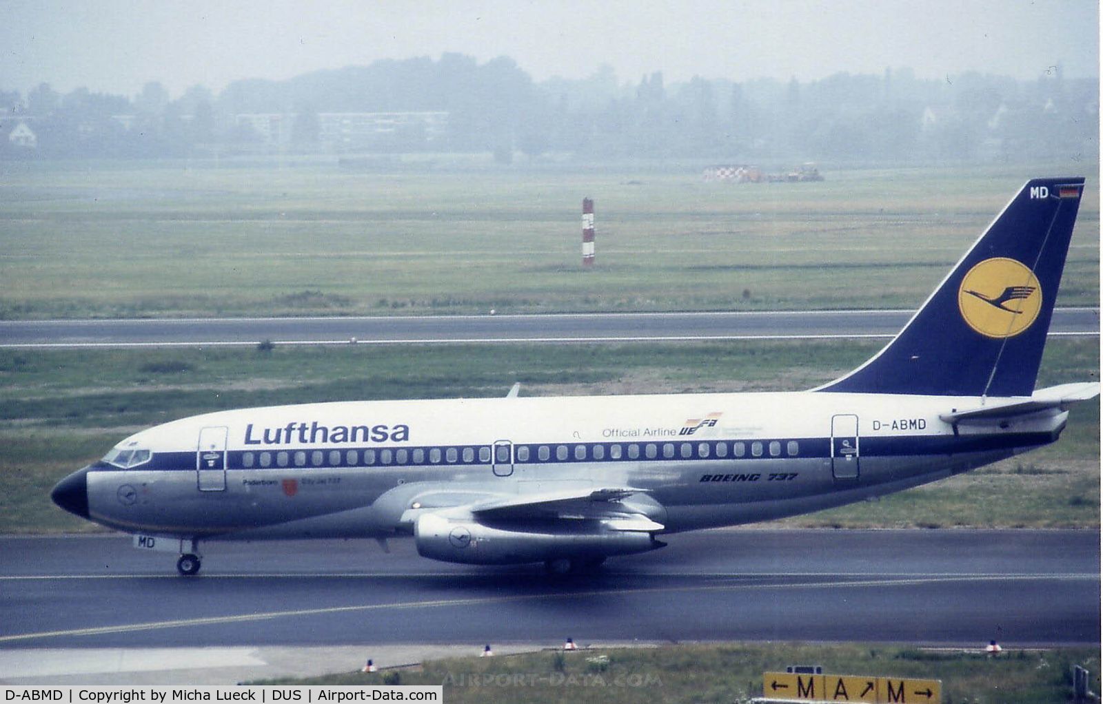 D-ABMD, 1985 Boeing 737-230 C/N 23156, LH's UEFA Cup promotion, June 1988