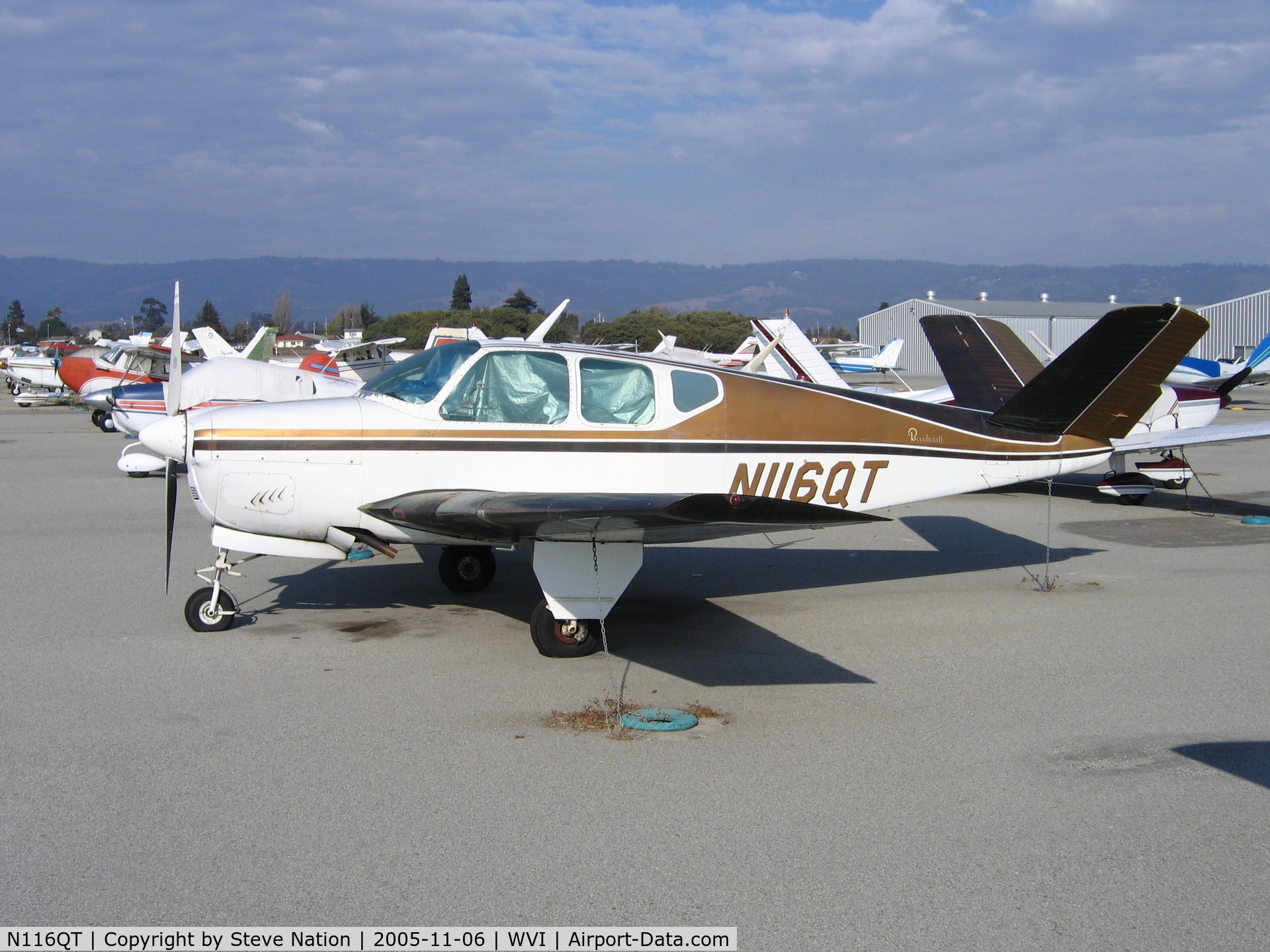 N116QT, 1956 Beech H35 Bonanza C/N D-4870, 1956 Beech H35 Bonanza at Watsonville, CA