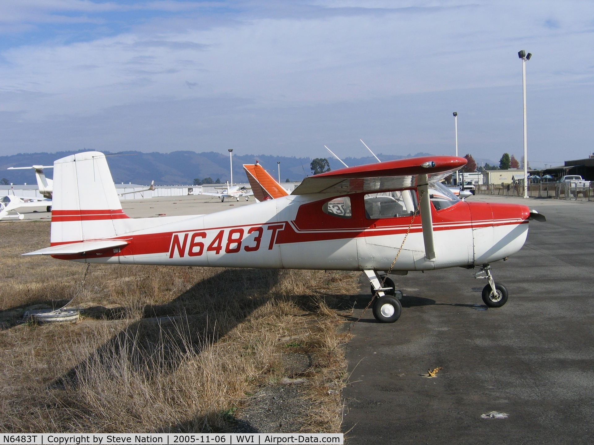 N6483T, 1960 Cessna 150 C/N 17883, 1960 Cessna 150 (straight tail) at Watsonville, CA