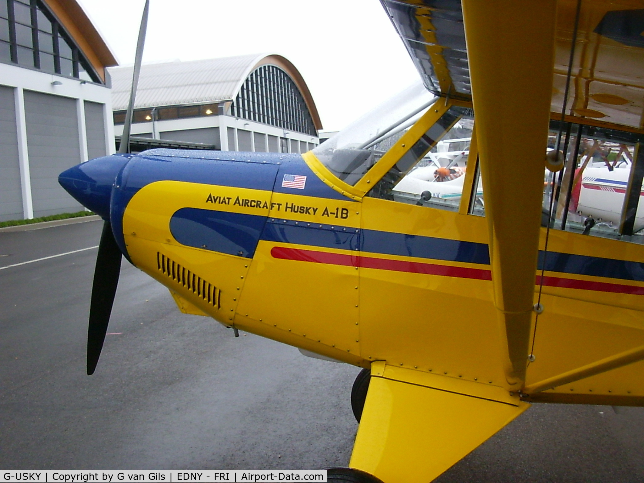 G-USKY, 2004 Aviat A-1B Husky C/N 2261, Seen at the Friedrichshaven airshow (april 2005)