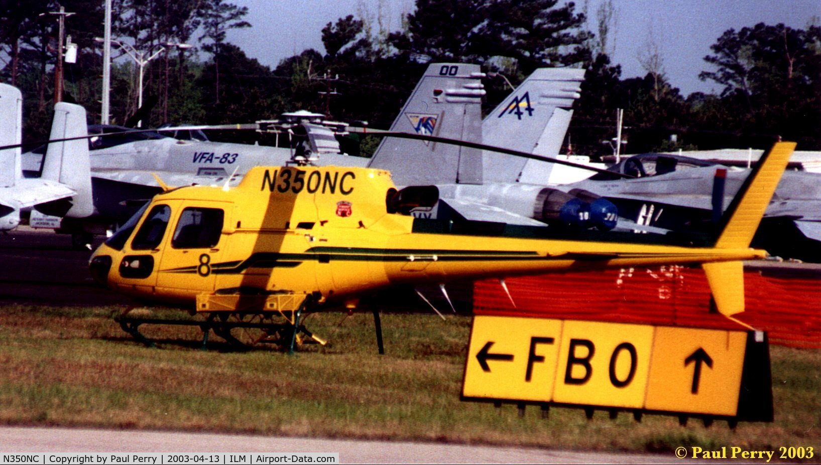 N350NC, 2001 Eurocopter AS-350B-3 Ecureuil Ecureuil C/N 3472, Operated by the NC Forestry Dept, on static at the Wilmington Airshow
