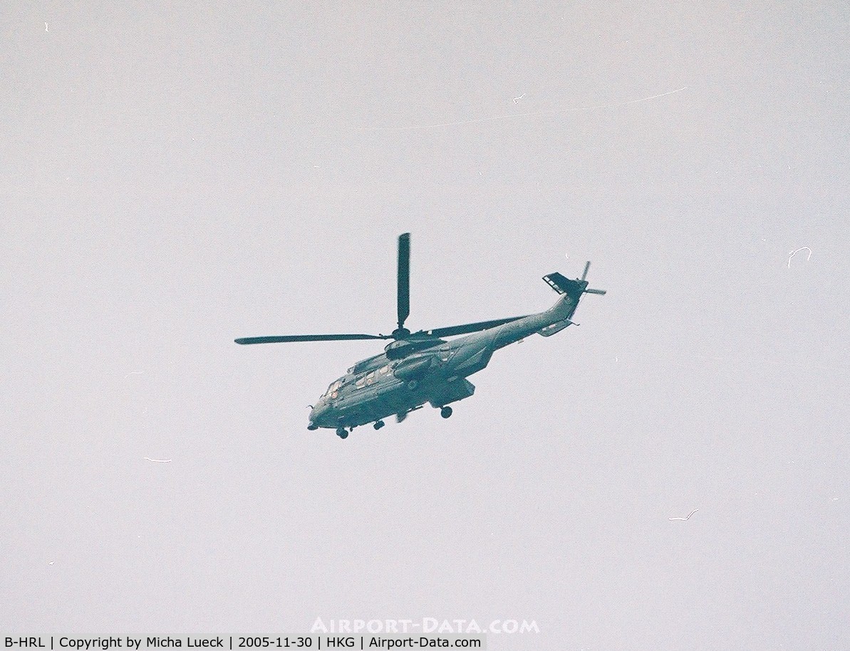 B-HRL, Eurocopter AS-332L-2 Super Puma 2 C/N 2535, Leaving Hong Kong Airport
