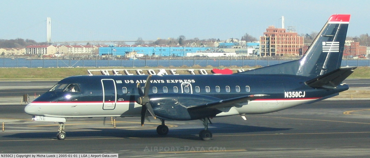 N350CJ, Saab 340B C/N 340B-350, Colgan Air for US Airways Express