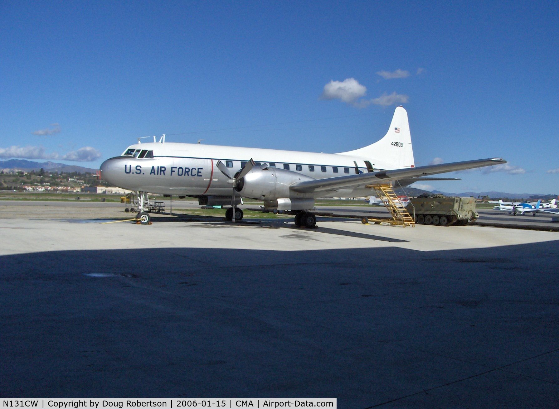 N131CW, 1954 Convair C-131D Samaritan C/N 205, 1954 Convair CV-340-67 as 2004 Convair C-131D 'SAMARITAN', 2 2,500 Hp P&W R-2800-103W radials, Exp. class