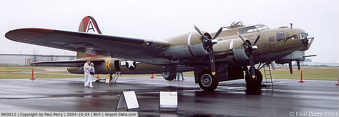 N93012, 1944 Boeing B-17G-30-BO Flying Fortress C/N 32264, The Wings of Freedom tour in Burlington, NC