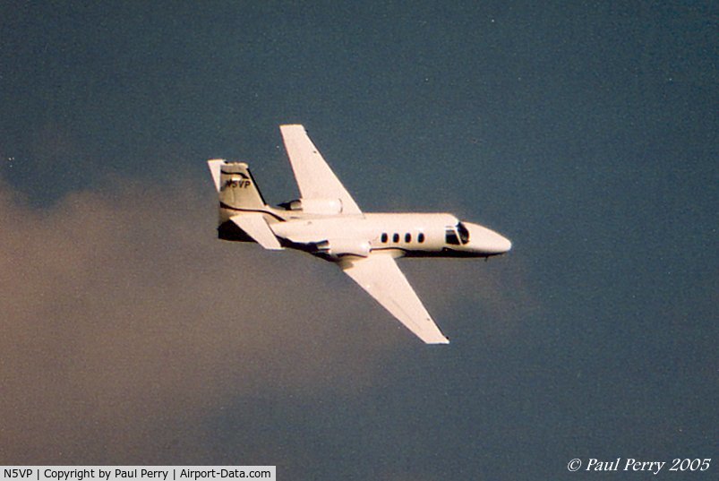 N5VP, 1978 Cessna 501 Citation I/SP C/N 501-0046, Zipping over Ahoskie, NC; in her latest colors