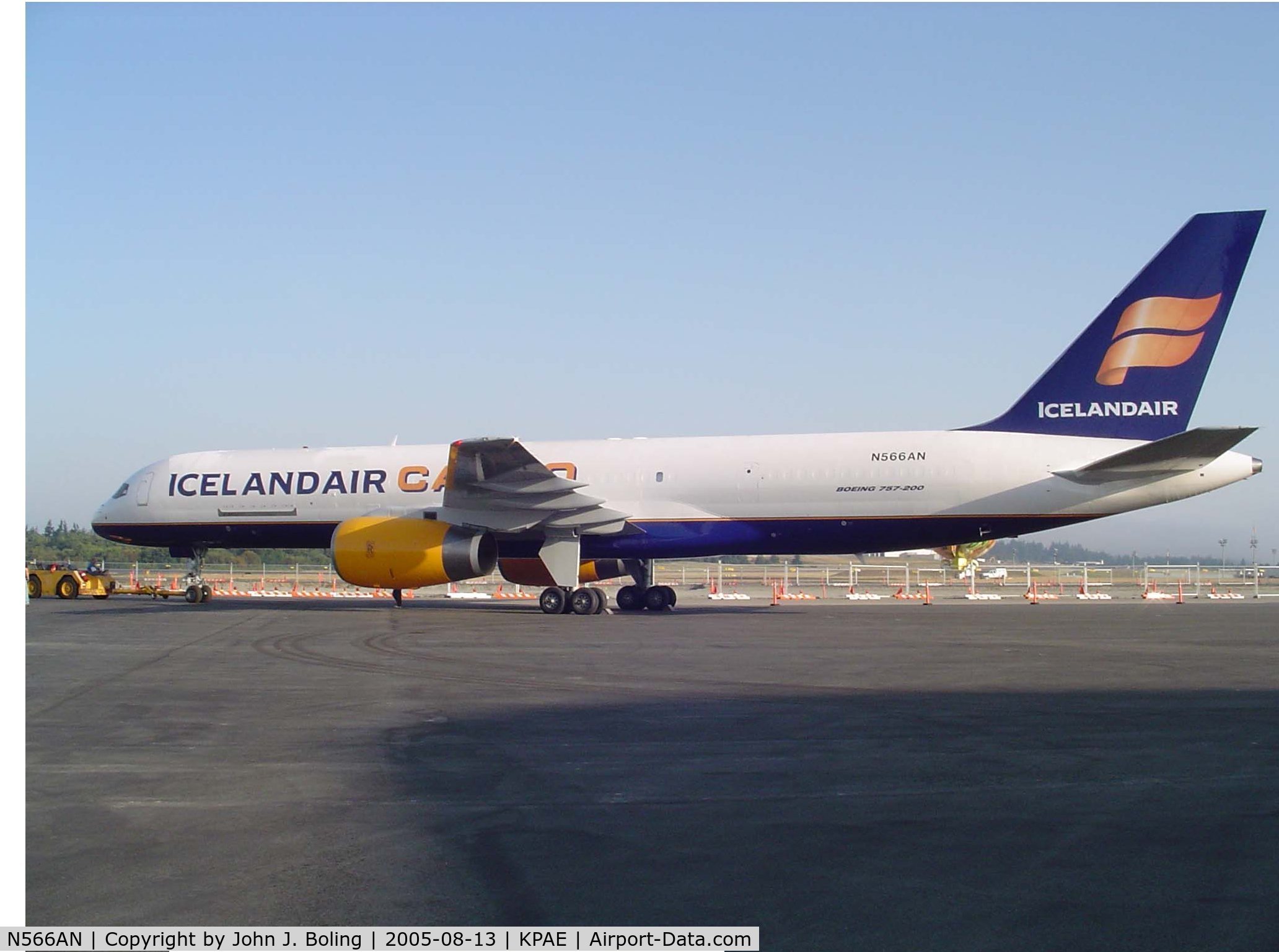 N566AN, 1989 Boeing 757-23APF C/N 24566, New paint. Ferry to Iceland by John Boling and Don Sullivan