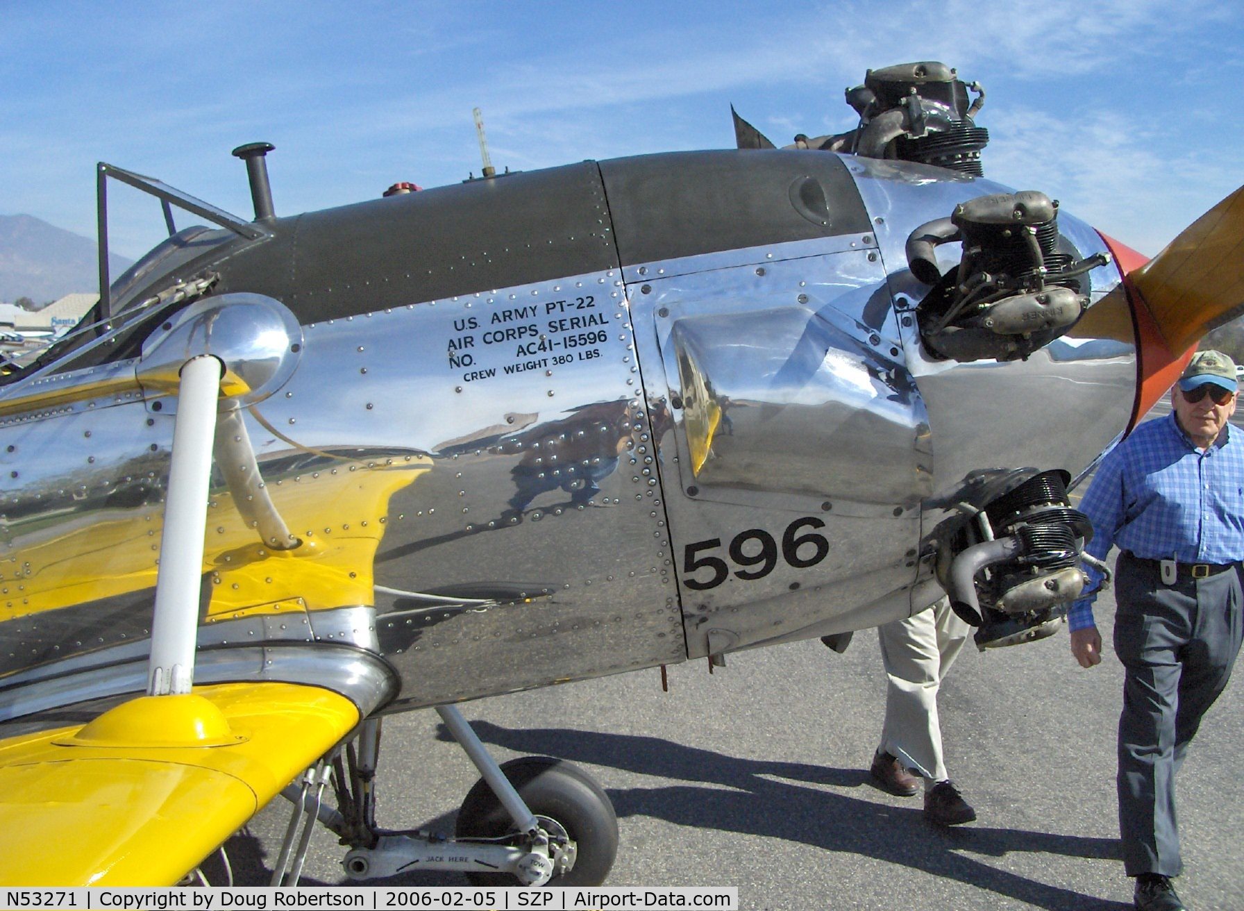 N53271, 1941 Ryan Aeronautical ST3KR C/N 1625, Ryan Aeronautical ST-3KR as PT-22, Kinner R5-540-1 160 Hp, Aircraft data stencil