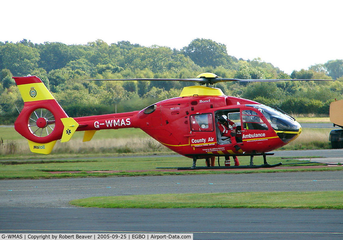 G-WMAS, 2001 Eurocopter EC-135T-2 C/N 0174, Eurocopter 135T-1 West Mdlands Air Ambulance(Wolverhampton-Halfpenny Green)