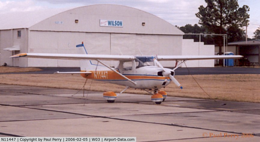 N11447, 1973 Cessna 150L C/N 15075429, Here at home in Wilson, NC