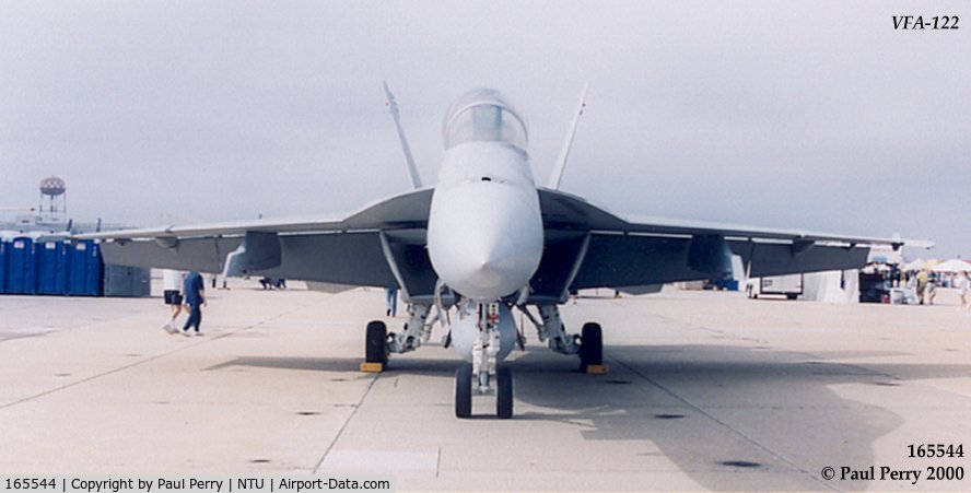 165544, Boeing F/A-18F Super Hornet C/N 1493/F006, One of the first Super Hornets to be displayed at Oceana, before they were based there
