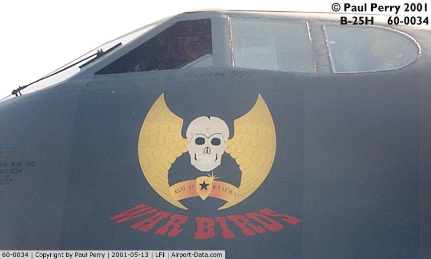 60-0034, 1960 Boeing B-52H Stratofortress C/N 464399, The BUFF, with a straight-forward artwork