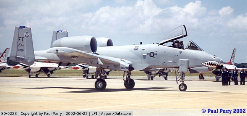 80-0228, 1980 Fairchild Republic A-10C Thunderbolt II C/N A10-0578, Parading before her adoring crowds after a stunning display
