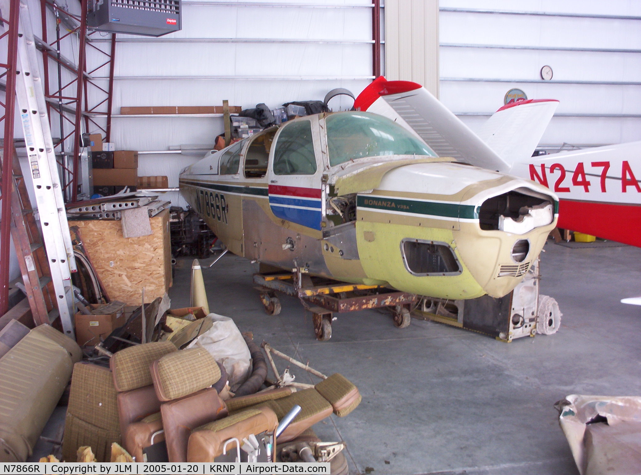 N7866R, 1969 Beech V35A Bonanza C/N D-8926, In need of some repair....