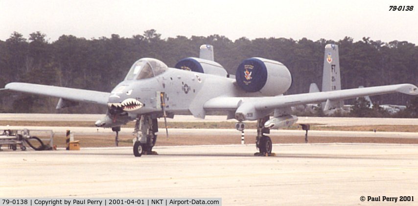 79-0138, 1979 Fairchild Republic A-10A Thunderbolt II C/N A10-0402, The Primary Demo Hog on the performer ramp.  She never got airborne that day due to severe thunderstorms