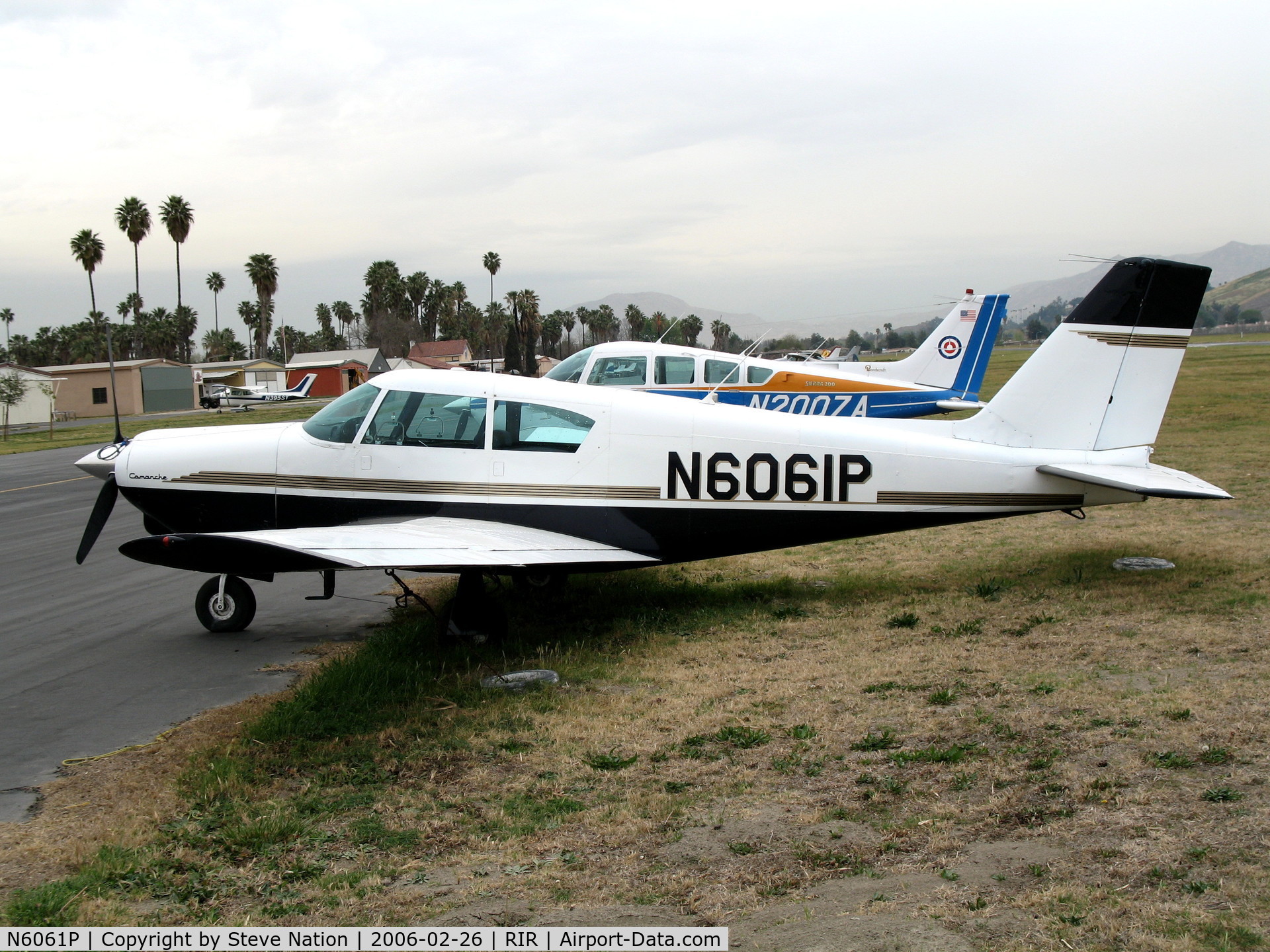 N6061P, 1959 Piper PA-24-250 Comanche C/N 24-1157, 1959 Piper PA-24-250 at Flabob Airport (Riverside, CA) just before the storm!