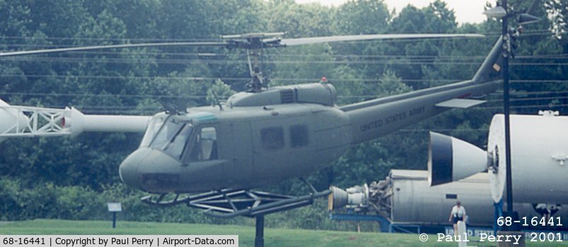 68-16441, 1968 Bell UH-1H Iroquois C/N 11100, At the Space Center in Huntsville, AL.  This serial number saw combat in Vietnam