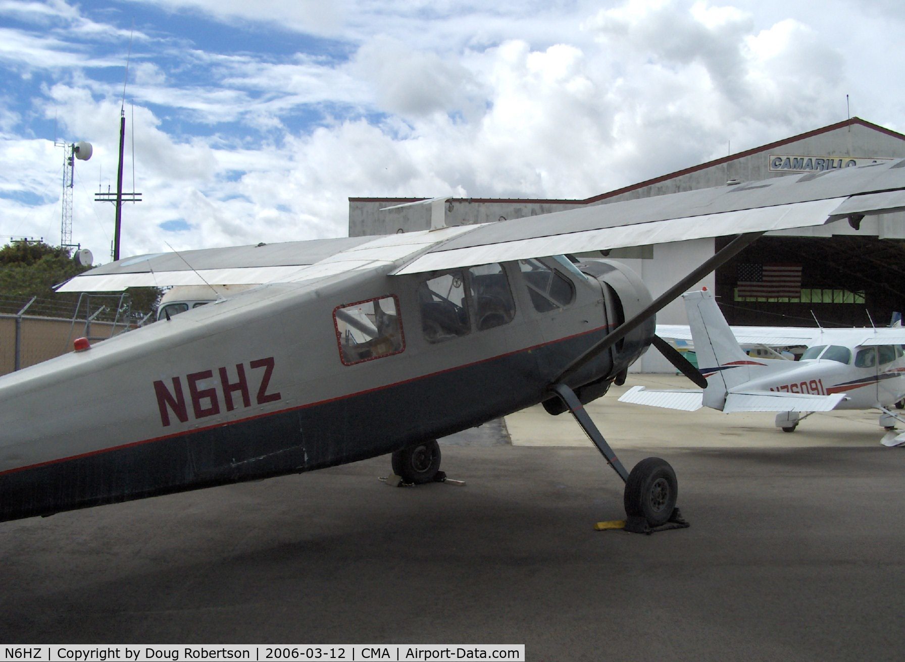 N6HZ, Max Holste MH-1521M Broussard C/N 25C, Avions Max Holste M.H.1521M BROUSSARD, P&W R-985 450 Hp, cabin cover removed