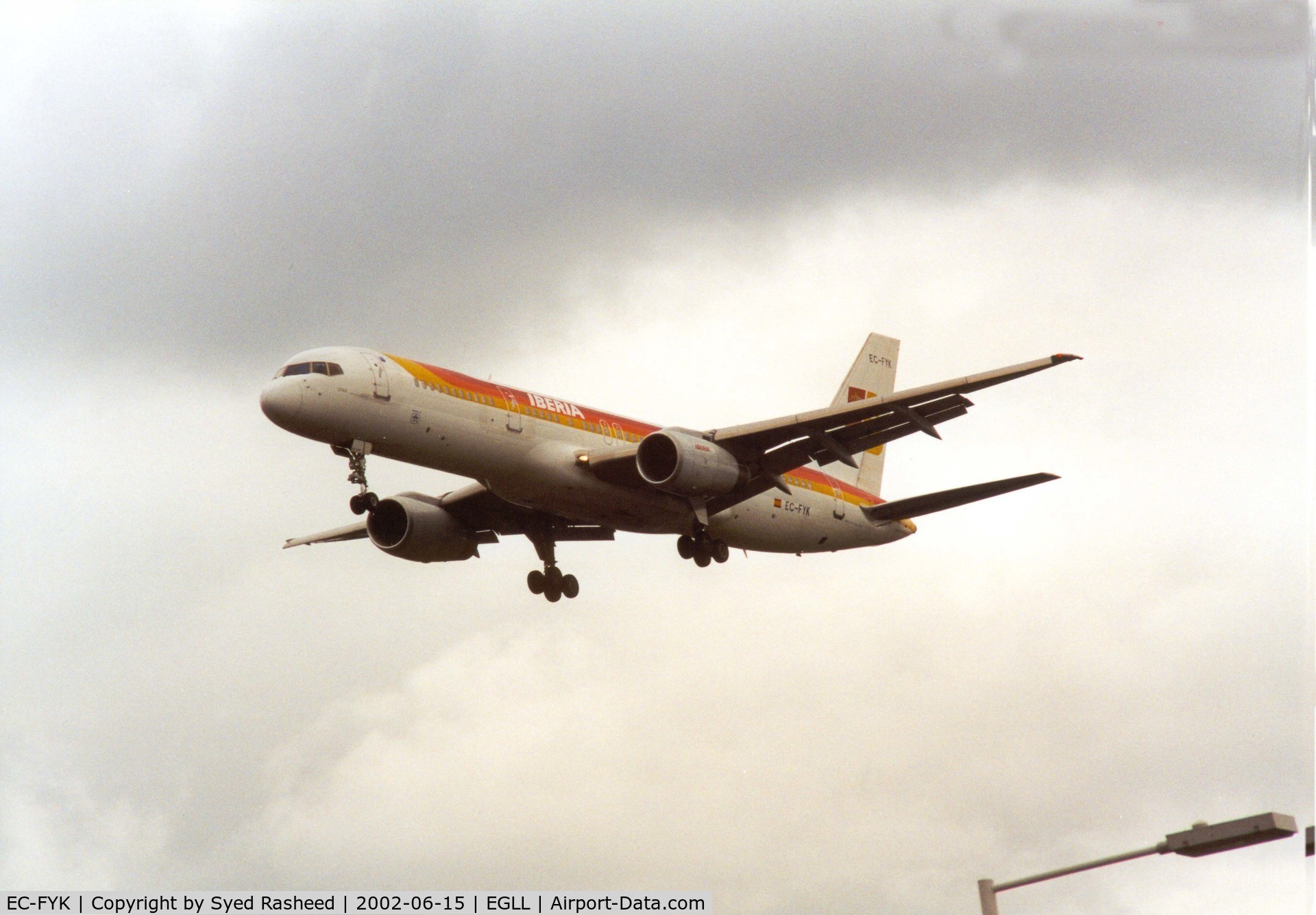 EC-FYK, 1994 Boeing 757-256 C/N 26243, Boeing 757 - Iberia on finals Rwy 27R