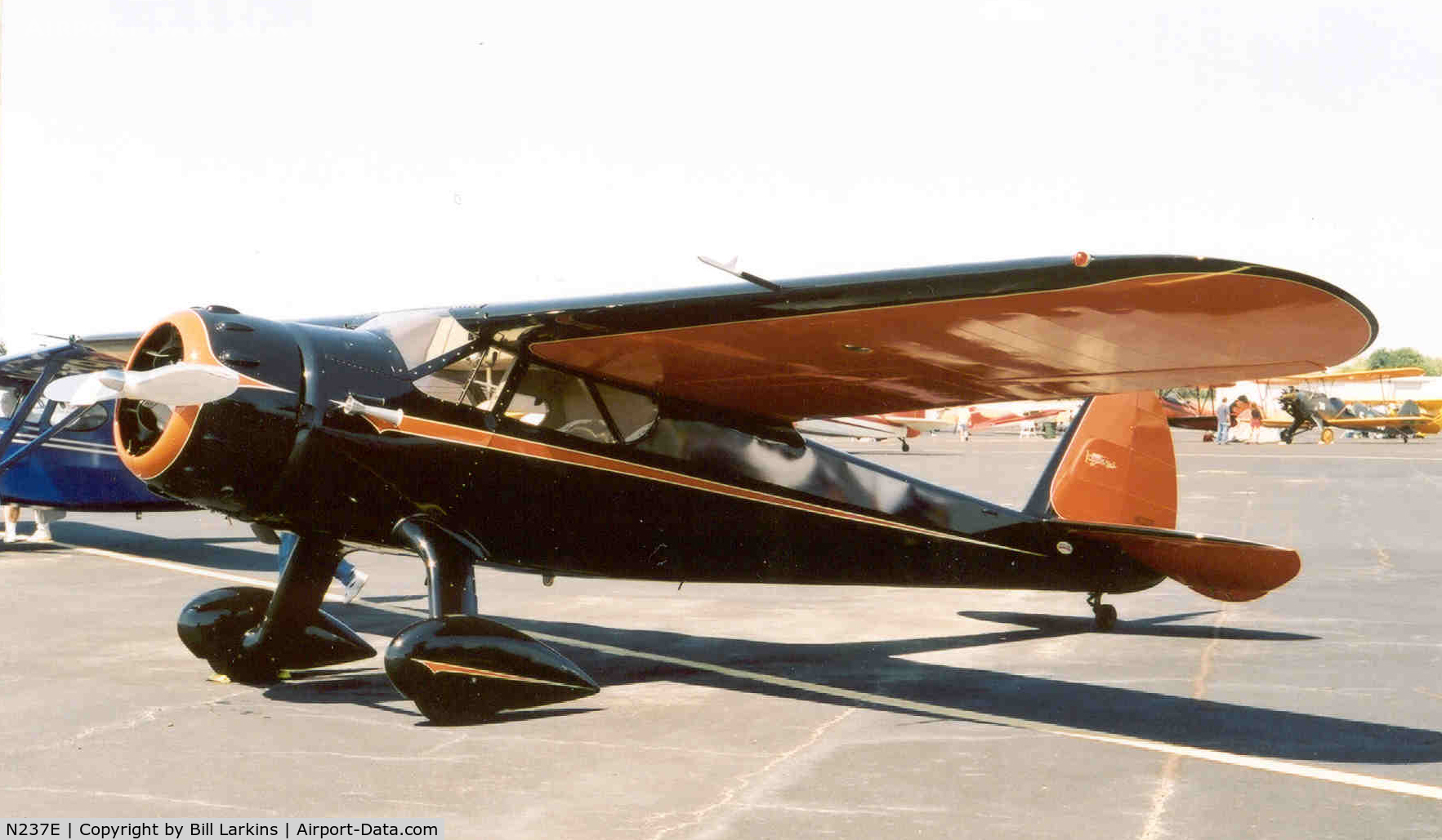 N237E, 1940 Cessna C-165 Airmaster C/N 554, Black and orange (CAA colors)