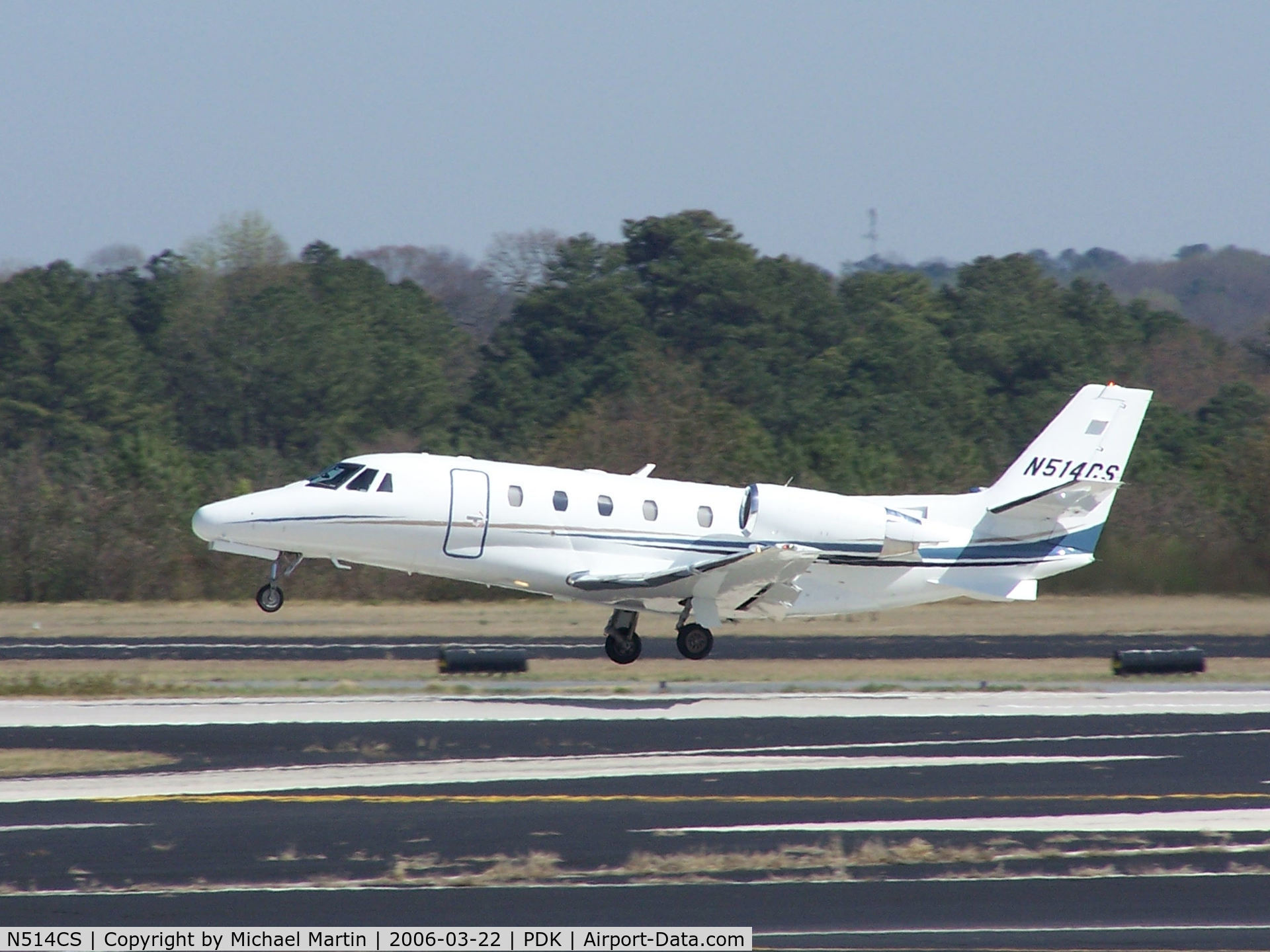 N514CS, 2003 Cessna 560XL C/N 560-5328, Departing PDK in a hurry!